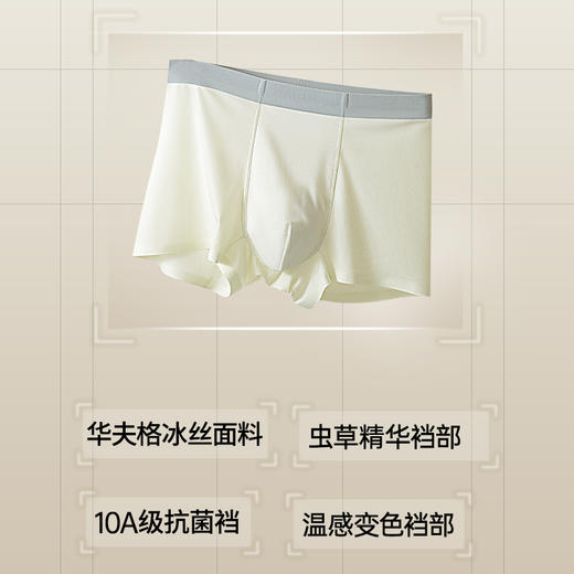 樱姿娜华夫格冰丝男士内裤 商品图5