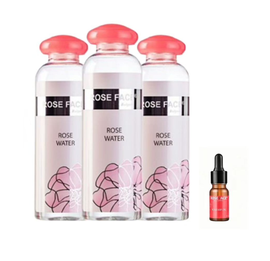 买2送1加赠玫瑰果油 保加利亚玫瑰水纯露330ml/瓶  A-6084 (效期28-3)