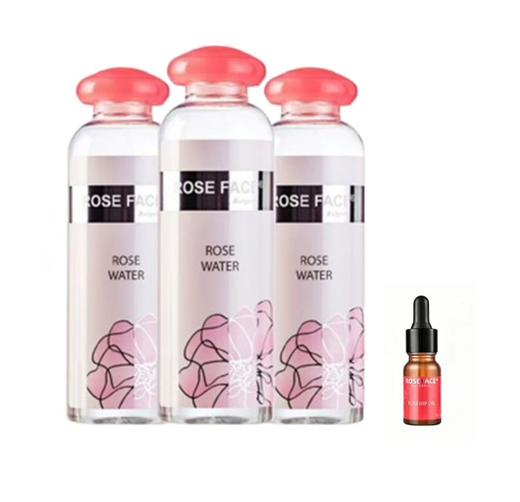 买2送1加赠玫瑰果油 保加利亚玫瑰水纯露330ml/瓶  A-6084 (效期28-3) 商品图0
