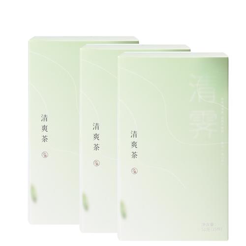 购3盒清爽茶赠艾叶  清爽茶3盒共45小包 A-2789-1  （效期27-5） 少点盐 商品图1
