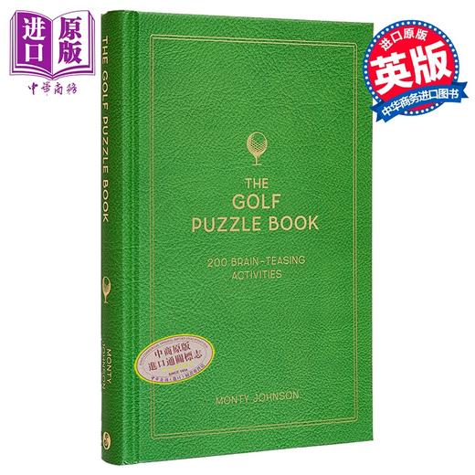 【中商原版】高尔夫谜题书 200个烧脑谜题 游戏和趣味问答 The Golf Puzzle Book 英文原版 Monty Johnson 商品图0