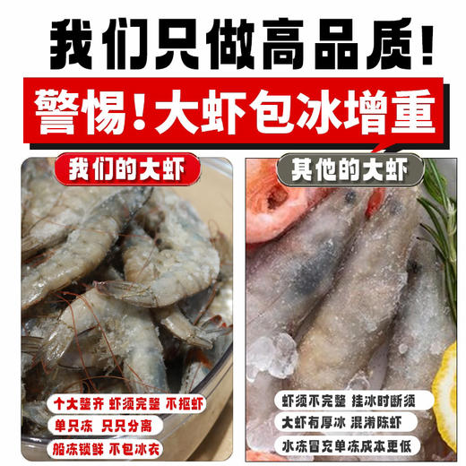 热卖中！顺丰直发！【2026年2月清关新货 原箱进口】厄瓜多尔南美白虾（20-30大规格）净重3.3斤/盒 商品图6