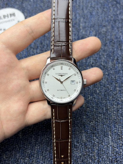 【新款大号40mm】浪琴名匠3点历系列 白盘钻面 男士腕表
机芯：进口西铁城全自动机械机芯 商品图1