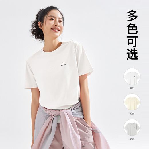 拓路者夏季纯棉舒适百搭圆领短袖女式T恤衫动物印花休闲上衣 商品图1