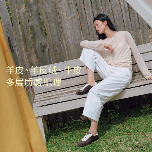 7or9休闲鞋德训鞋真皮单鞋咖啡恰巴塔 商品图4