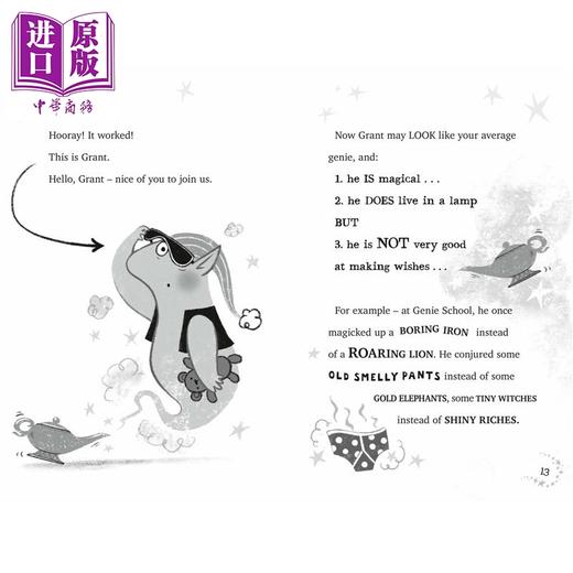 【中商原版】精灵小搭档1 Genie and Teeny Make a Wish 英文原版 儿童故事书 精彩刺激的奇幻冒险故事 友谊和勇气 进口童书 商品图2