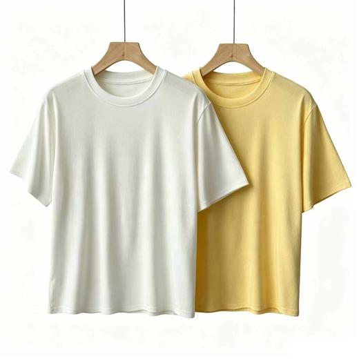 买一送一   90%莱赛尔纯色基础T恤  A-6052 商品图0