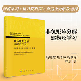 非负矩阵分解建模及学习 杨晓慧等 9787030811745