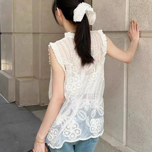 法式蕾丝刺绣背心 | 穿上身就是古典气质美人！ 商品图5