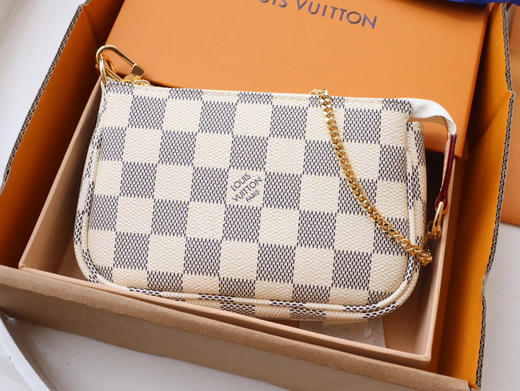 春夏特惠💰560 渠道级 te级LV Mini Pochette Accessoires M58009老花/白格 商品图1