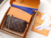 春夏特惠💰560 渠道级 te级LV Mini Pochette Accessoires M58009老花/白格 商品缩略图0