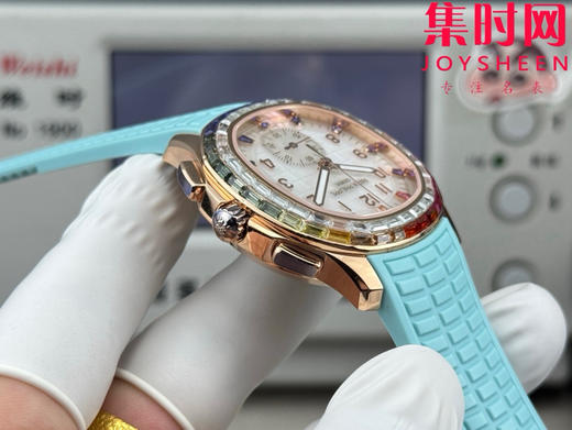 PPM百达翡丽Aquanaut系列 糖豆圈 彩虹圈手雷7968 V2版 中性腕表 男女皆可佩戴 小手腕福音！Luce7968-“彩虹”计时腕表！ 商品图6
