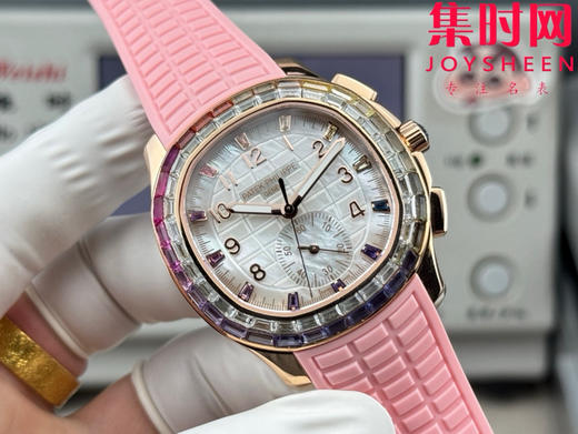 PPM百达翡丽Aquanaut系列 糖豆圈 彩虹圈手雷7968 V2版 中性腕表 男女皆可佩戴 小手腕福音！Luce7968-“彩虹”计时腕表！ 商品图1