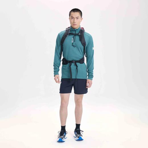 MILLET觅乐INTENSE系列男士立领半拉链越野跑薄抓绒衫保暖MIV9892 商品图0