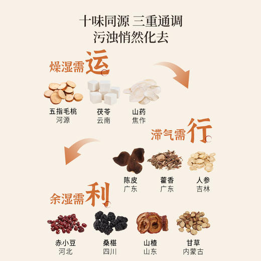 正安 五指毛桃茯苓清和膏 古法膏方技艺 十味同源三重通调 赶走湿气不黏不腻清爽自在 上班族家庭冲泡好物 100g/盒 商品图3