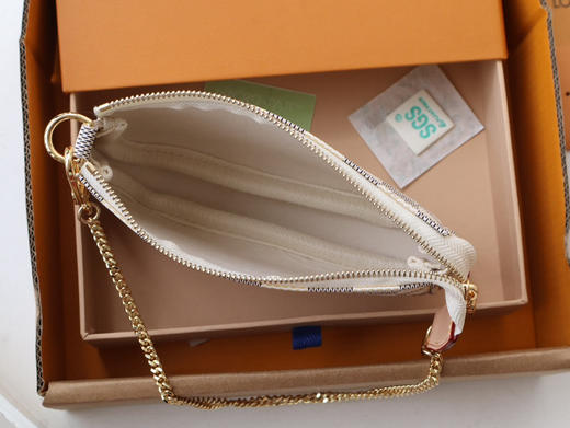 春夏特惠💰560 渠道级 te级LV Mini Pochette Accessoires M58009老花/白格 商品图7