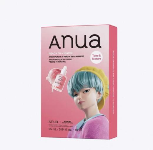 韩国Anua77%鱼腥草修护面膜/70%桃子安瓶白面膜-10片 商品图2