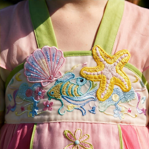 年衣童装儿童汉服裙女童夏季新款改良汉服古风超仙连衣裙演出礼服星海奇缘汉服裙N1262135D02NIANYI年衣 商品图3