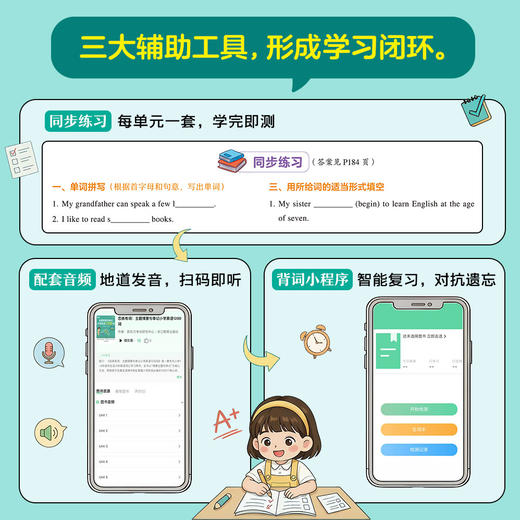 恋练有词：主题情景句串记小学英语1200词 商品图4