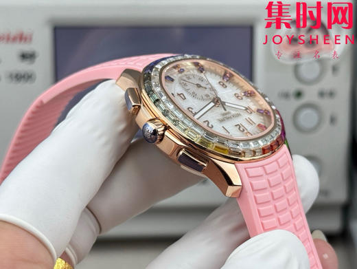 PPM百达翡丽Aquanaut系列 糖豆圈 彩虹圈手雷7968 V2版 中性腕表 男女皆可佩戴 小手腕福音！Luce7968-“彩虹”计时腕表！ 商品图6