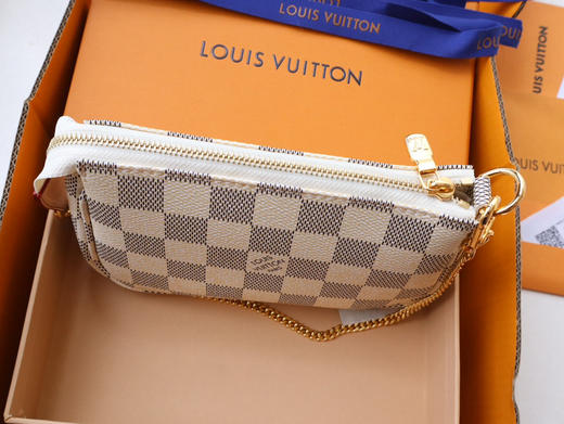 春夏特惠💰560 渠道级 te级LV Mini Pochette Accessoires M58009老花/白格 商品图3