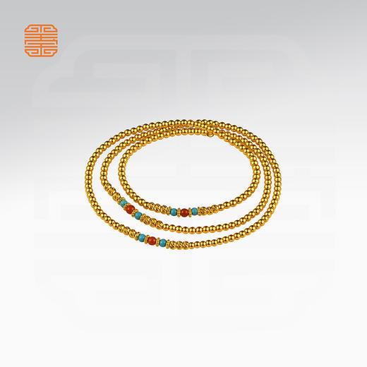 玺匠金铺《古法手工福珠手链》足金9999 黄金手链 生日礼物 商品图2