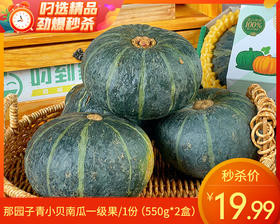 【到手2盒】那园子青小贝南瓜一级果/1份（550g*2盒）