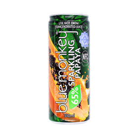 聚便利 x 山姆 BLUE MONKEY进口 木瓜汁气泡饮料 330ml/罐