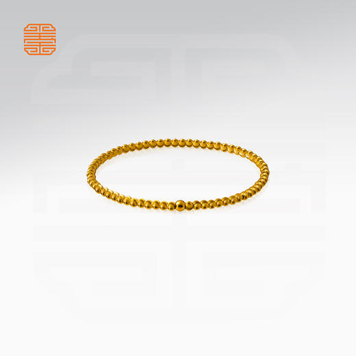 玺匠金铺《时来运转》足金9999 黄金手链 生日礼物 商品图5