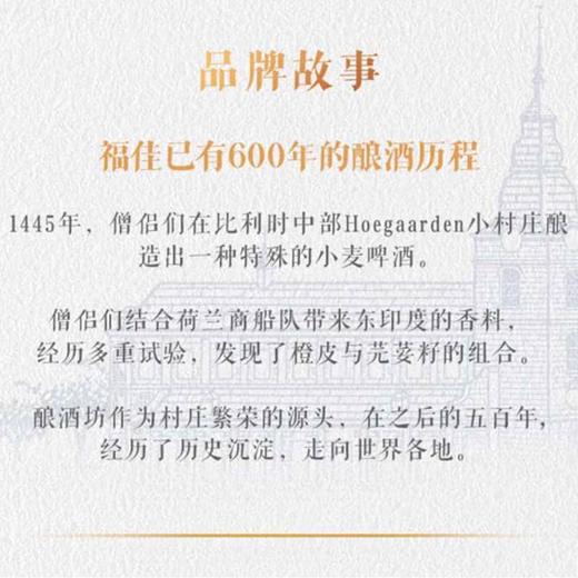 聚便利 x 山姆 福佳 比利时进口 白啤酒 330ml/瓶 商品图12