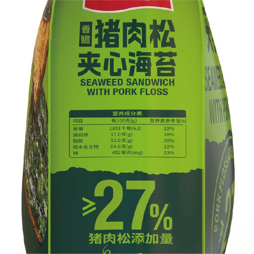 聚便利 x Costco 开市客 味斯美猪肉松夹心海苔 尝鲜分装 22g/包 商品图7
