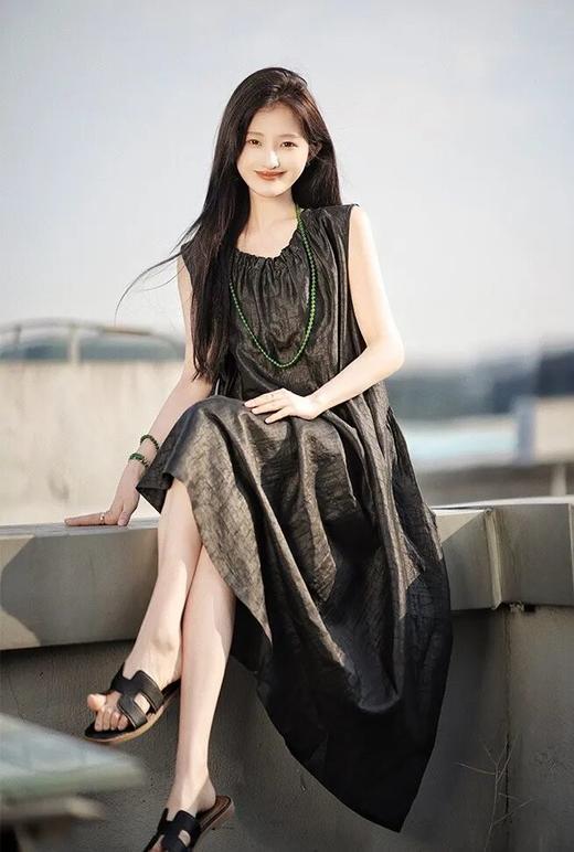 2026新中式香云纱工艺国风服饰系列 | 东方手艺撑起女性的风雅，凉滑如溪水流淌，飘逸有风骨【3-5天发货】 商品图8