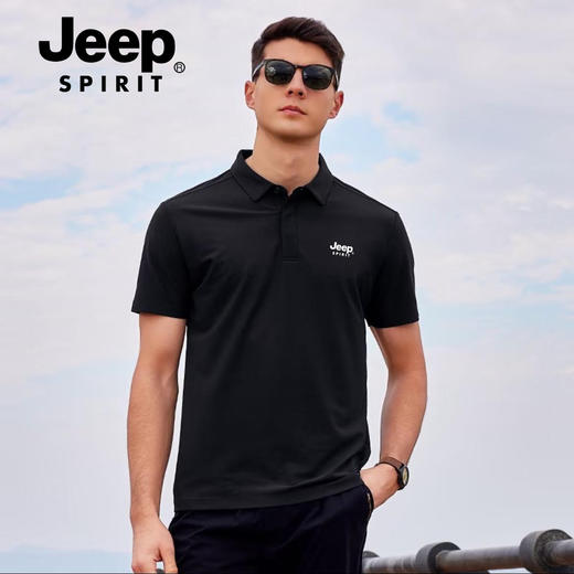JEEP SPIRIT 抗菌防蚊防紫外线Polo衫 冰感透气 柔软舒适 商品图0