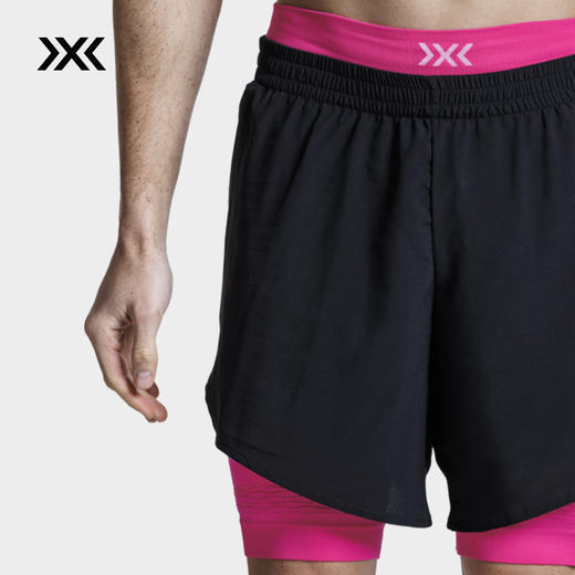 X-BIONIC 效能(二合一)男士运动短裤 抑菌速干户外越野跑短 R520S25M 商品图2