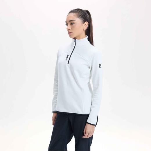 MILLET觅乐SENECA系列户外徒步男女款 半拉链保暖抓绒衫 MIV10256 商品图0