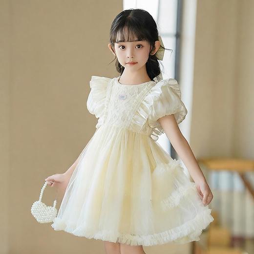 女童泡泡袖公主裙夏季新款女孩生日礼服裙子洋气儿童连衣裙100-140★娃娃优选 商品图0