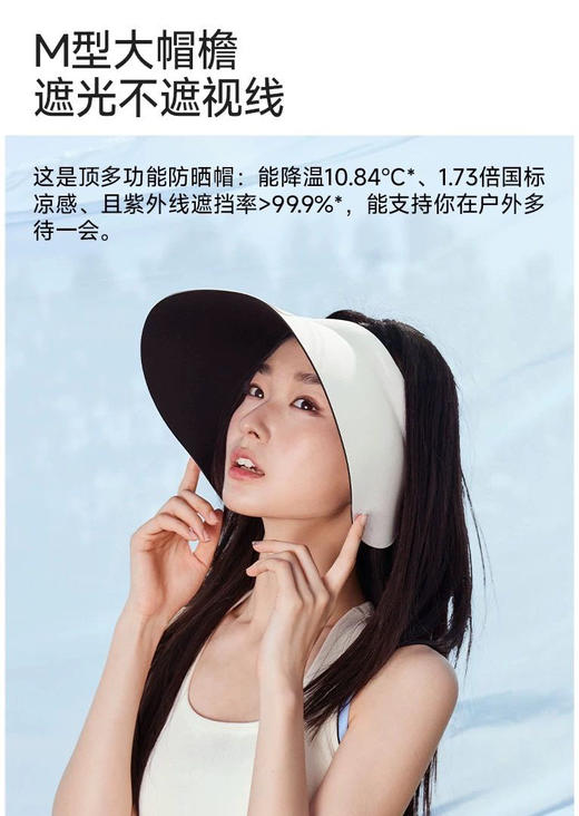 薇同款MissWiss灯罩防晒帽防晒+显脸小双在线 商品图12