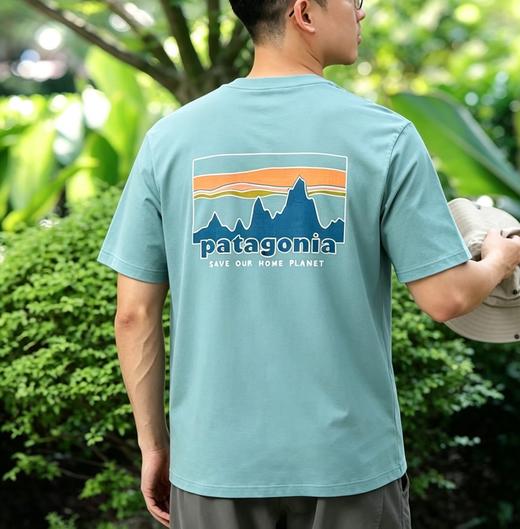 PATA 山脉印花情侣款短袖T恤TX707 商品图2