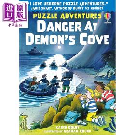 【中商原版】解谜冒险书 海湾的危机 Puzzle Adventures Danger at Demons Cove 英文原版 儿童推理探险绘本读物 进口童书