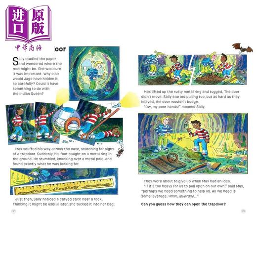 【中商原版】解谜冒险书 海湾的危机 Puzzle Adventures Danger at Demons Cove 英文原版 儿童推理探险绘本读物 进口童书 商品图2