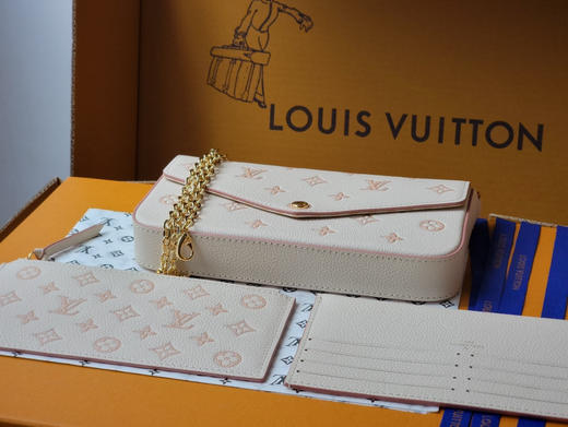春夏特惠💰660 原单LV POCHETTE FELICIE 手袋 M15968新色 优雅小巧 商品图4