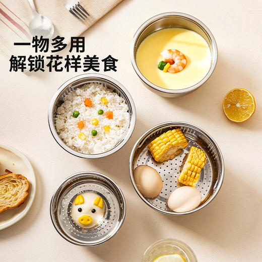 摩登主妇304不锈钢蒸笼家用小蒸架蒸饭蒸蛋蒸锅电饭锅内蒸格蒸屉 商品图3