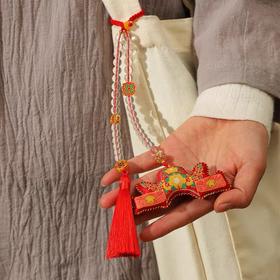 【连中三元】文殊状元帽桂花香囊祈福挂饰中考高考学礼品