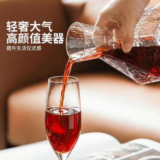 摩登主妇红酒醒酒器家用大容量冷水壶高级感玻璃分酒器红酒杯套装 商品图3