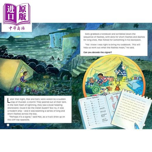 【中商原版】解谜冒险书 海湾的危机 Puzzle Adventures Danger at Demons Cove 英文原版 儿童推理探险绘本读物 进口童书 商品图1