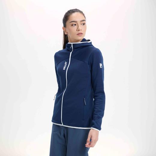 MILLET觅乐SENECA系列户外徒步男女款秋冬保暖连帽抓绒衫 MIV10313 商品图0