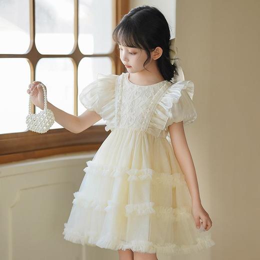 女童泡泡袖公主裙夏季新款女孩生日礼服裙子洋气儿童连衣裙100-140★娃娃优选 商品图2