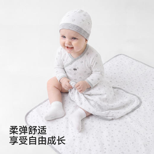【商场同款】英氏新生儿衣服礼盒超柔弹力布内衣套装宝宝满月送礼 商品图2