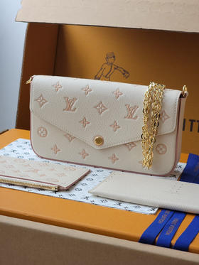 春夏特惠💰660 原单LV POCHETTE FELICIE 手袋 M15968新色 优雅小巧