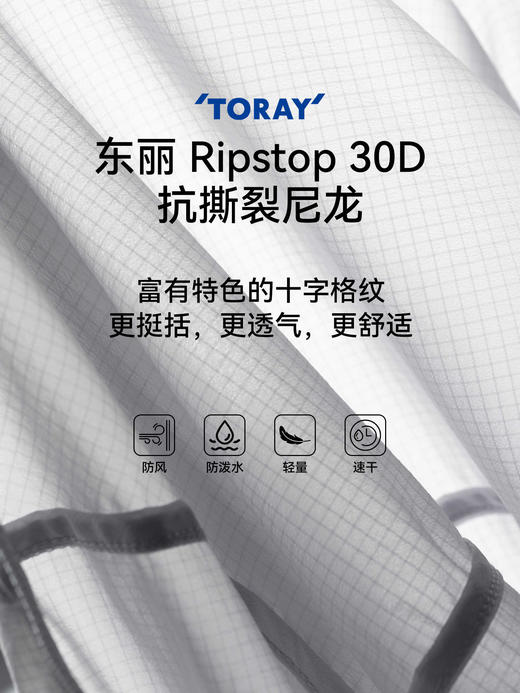 驴之户外26夏男皮肤衣防风透气轻薄休闲运动风衣收纳便携连帽外套41A-登岛皮肤衣MY160 商品图1